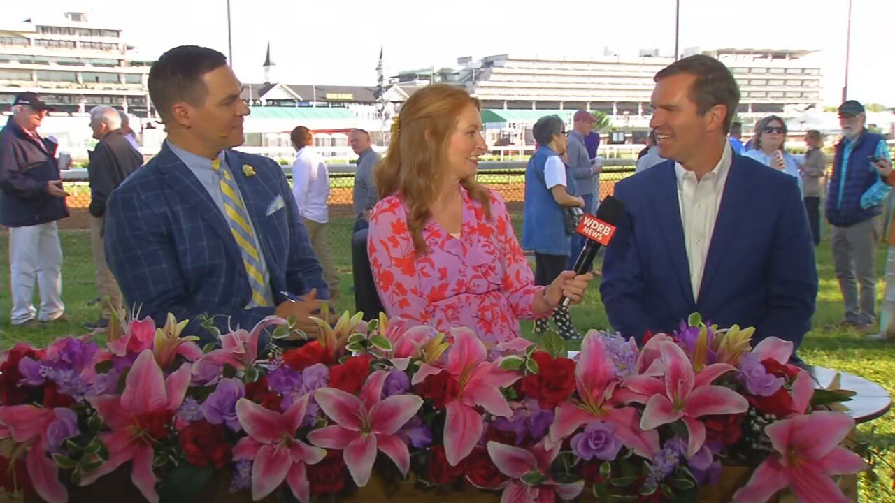 Kentucky governor entertaining visitors on Kentucky Derby week at Churchill Downs